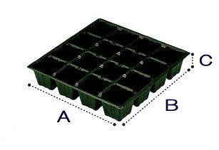 画像1: 育苗セルボックス：16（4×4） (1)